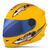Capacete Fechado Infantil Para Moto Liberty Four Kids Vis. Iridium Tamanho 54 Pro Tork Amarelo