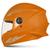 Capacete Fechado Integral New 4 Urbano Viagem Seguro Confortável Masculino Feminino 56 58 60 Pro Tork LARANJA