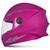 Capacete Fechado Integral New 4 Urbano Viagem Seguro Confortável Masculino Feminino 56 58 60 Pro Tork ROSA