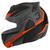 Capacete Fechado Moto Articulado Robocop V-pro Jet 3 Masculino Feminino LARANJA