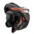 Capacete Fechado Moto Robocop Pro Tork New Attack Escamoteavel Articulado Fume 2 Viseiras Modular LARANJA