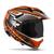 Capacete Fechado Motocross Trilha Off Road Pro Tork Th-1 New Adventure Vision LARANJA - BRANCO