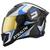 Capacete Fechado Pro Tork Stealth Concept Brilhante Vis. Dourado BRANCO - AZUL