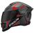 Capacete Fechado Pro Tork Stealth Concept Brilhante Vis. Fumê CINZA - VERMELHO