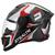 Capacete Fechado Pro Tork Stealth Concept BRANCO - VERMELHO