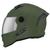 Capacete Fechado Pro Tork Stealth Solid Fosco Vis. Cromada VERDE MILITAR