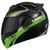 Capacete Fechado Robocop Pro Tork V-pro Jet 2 Carbon Preto Top Viseira Fumê PRETO - VERDE