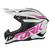 Capacete Fechado Trilha Motocross Esportivo Pro Tork Fast 788 Off Road Masculino Feminino  BRANCO - ROSA