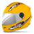 Capacete Fechado Urbano Infantil Masculino Feminino Pro Tork Liberty Four Kids Viseira Cromada AMARELO