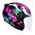 Capacete Feminino Aberto Ebf Spark Jet Dragon Rosa Fosco Moto Motoqueiro Motociclista Rosa Fosco