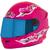 Capacete Feminino Infantil Fechado Integral Pro Tork Liberty Four Girls Selo Inmetro Original Rosa