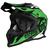 Capacete Feminino Masculino Motocross Trilha Enduro Esportivo Fechado Etceter Fast Cross Oferta VERDE