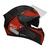 Capacete gp tech v128 sv rapid v2 PRETO FOSCO / VERMELHO