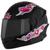 Capacete Infantil Feminino Fechado Integral Liberty Four Kids For Girls Viseira Fumê Pro Tork Barato Preto