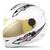 Capacete Infantil Integral Fechado Pro Tork New Liberty 4 Four Kids Viseira Dourada Confortável Masculino Feminino Branco