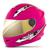 Capacete Infantil Integral Fechado Pro Tork New Liberty 4 Four Kids Viseira Dourada Confortável Masculino Feminino Rosa