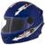 Capacete Infantil Moto Fechado Menina Menino 5 a 12 anos Liberty For Kids Solid Tamanho 54 Azul