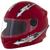 Capacete Infantil Moto Fechado Menina Menino 5 a 12 anos Liberty For Kids Solid Tamanho 54 Vermelho