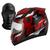 Capacete Integral Feminino Masculino Piloto Moto ProTork Fechado Evolution G8 Narigueira Balaclava Vermelho