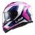 Capacete ls2 ff800 storm techy white pink branco rosa Branco Rosa