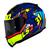 Capacete LS2 Rapid Khan Azul e Amarelo Brilhante Azul e Amarelo Brilhante