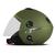 Capacete Moto Aberto Masculino e Feminino Com Viseira Cristal + Óculos Fumê + Forro Removível Pro Tork New Atomic Elite VERDE MILITAR