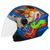 Capacete Moto Aberto Personalizado New Liberty 3 Coyote Pro Tork Fosco Lobo AZUL