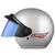 Capacete Moto Aberto Pro Tork Liberty 3 Three Com Viseira Camaleão Prata