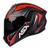Capacete Moto Asx Draken Vector Fosco Masculino Feminino Preto/Vermelho