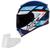 Capacete Moto Asx Eagle Sv Fast Azul Oculos + Viseira Fume Preto Azul Vermelho Brilho