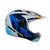 Capacete Moto Bieffe 3Sport React Feminino Masculino Cinza Azul Brilhante