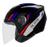 Capacete Moto Ebf Spark Jet Aberto Speed Preto E Lilas Preto/Prata