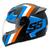Capacete Moto Escamoteável Mixs Gladiator Super Speed Fosco Azul