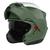 Capacete Moto Escamoteável Pro Tork Attack Elite Modular Robocop Queixo Articulado VERDE MILITAR