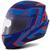 Capacete Moto Escamoteável Robocop Attack Evo Fosco - Pro Tork Masculino  AZUL - VERMELHO