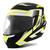 Capacete Moto Escamoteável Robocop Attack Evo Fosco - Pro Tork Masculino  PRETO - AMARELO