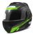 Capacete Moto Escamoteável Robocop Modular Articulado Jet 3 Unissex Urbano Viagem 58 60 62 Pro Tork VERDE