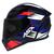 Capacete Moto Fechado Axxis Asx Masculino Feminino City preto Fosco START BRILHO PRETO/VERMELHO/AZUL