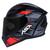 Capacete Moto Fechado Axxis Asx Masculino Feminino City preto Fosco START BRILHO PRETO/VERMELHO/CINZA