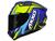 Capacete moto fechado Axxis Draken Draken - Vector Azul/Amarelo