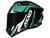 Capacete moto fechado Axxis Draken Draken - Vector Preto/Tiffany/Branco