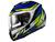 Capacete moto fechado com óculos interno LS2 FF397 Vector (Tri-composto) Vector - Rider Prata/Amarelo Fluorescente