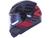 Capacete moto fechado com óculos interno LS2 FF397 Vector (Tri-composto) Vector - Frequency Preto/Vermelho fosco