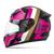 Capacete Moto Fechado Etceter Stronger Faster Fosco ROSA - DOURADO