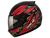 Capacete moto fechado Fly Drive HG Drive HG - Blaze Preto/Vermelho