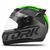 Capacete Moto Fechado Integral Feminino Masculino Pro Tork Evolution G7 Fosco Pro tork   PRETO - VERDE