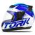 Capacete Moto Fechado Integral Pro Tork Liberty Evolution G7 Brilhante Masculino e Feminino Tamanhos 56 / 58 / 60 AZUL - AZUL CLARO