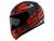 Capacete moto fechado LS2 FF353 Rapid Rapid - Cromo Preto/Vermelho fosco