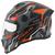 Capacete Moto Fechado Masculino Feminino Pro Tork Stealth Hawk Com Viseira Cristal e Narigueira CINZA - LARANJA