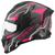 Capacete Moto Fechado Masculino Feminino Pro Tork Stealth Hawk Com Viseira Cristal e Narigueira PRETO - ROSA